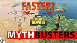 mythbusters fortnite battle royale glider umbrella speed epi 3 tips tricks duration 5 00 - the umbrella fortnite glider