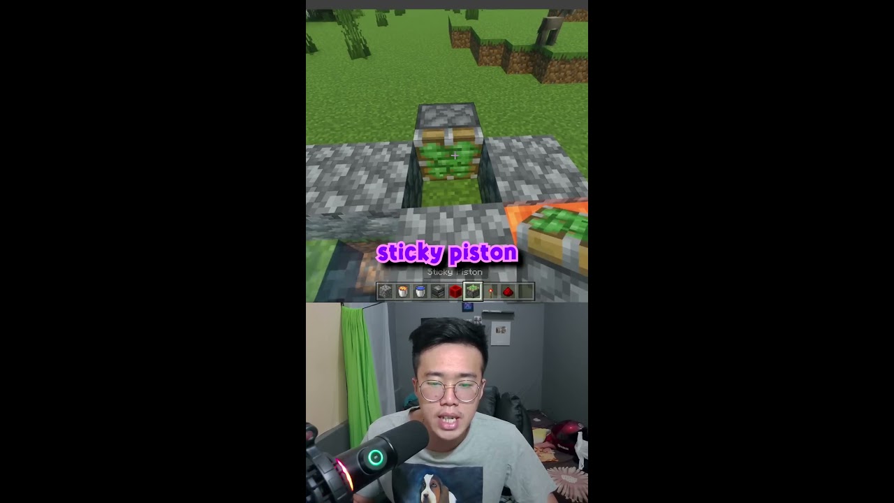 Cara Membuat Mesin Duplikat Cobblestone Di Minecraft #shorts
