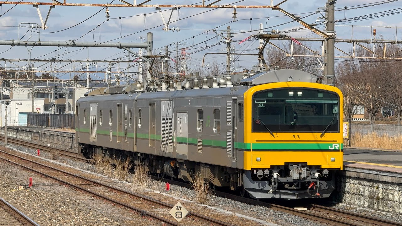 (警笛あり)2026/02/21   回9532M E493系オク01 E131系800番台N12編成新津出場配給に伴う牽引機返却回送