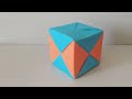 Origami  szecian  kostka remake