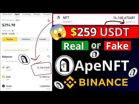 Binance ApeNFT Airdrop NFT Tokens Price Real Or Fake 