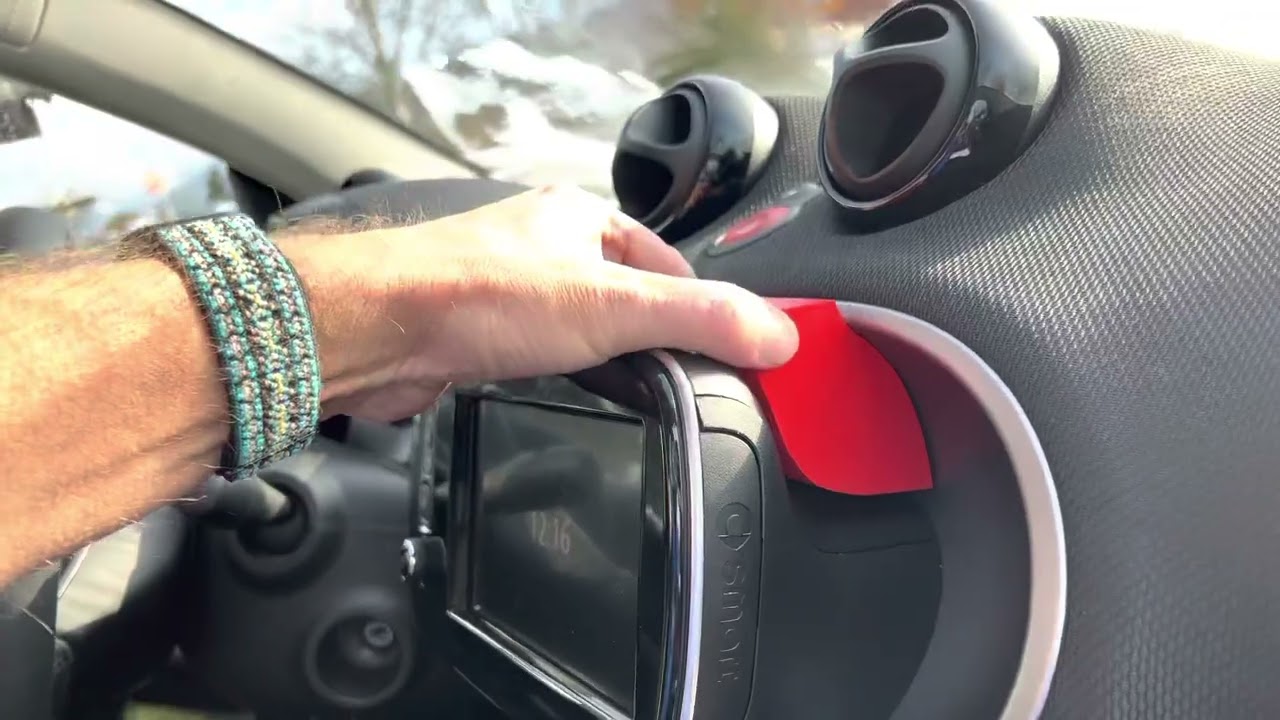 Smart Fortwo 453 custom 3D printed phone holder platform 