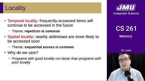 JMU CS261 21 Memory Part 05 - Locality
