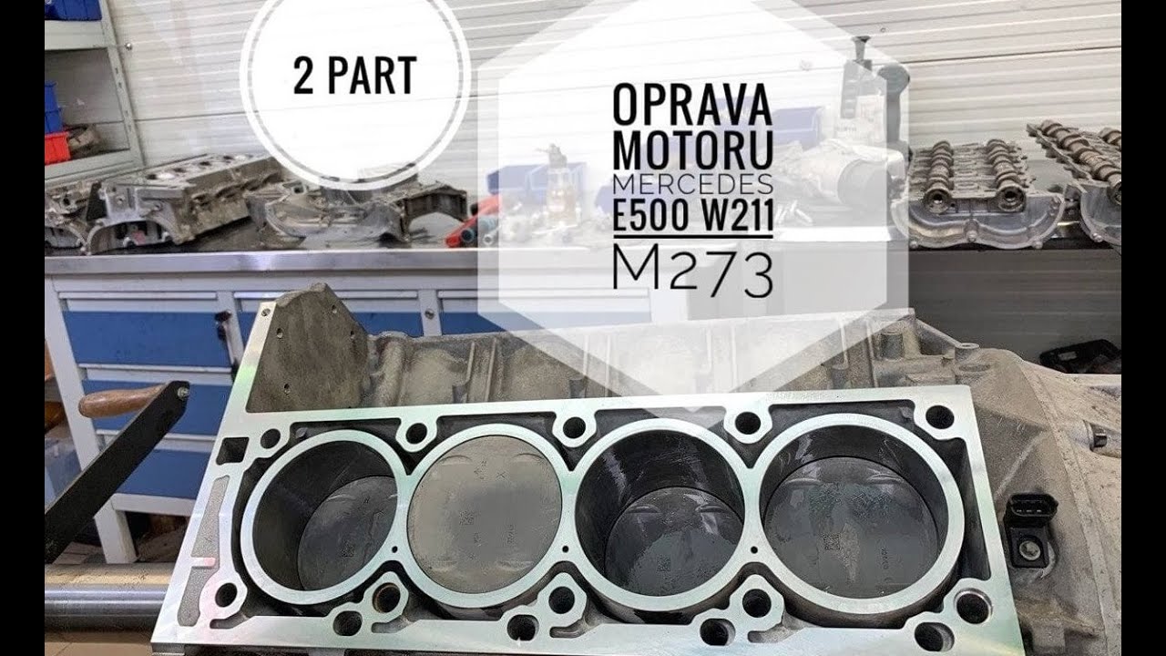 Oprava motoru Mercedes #E500 #W211 #M273 (2 part)