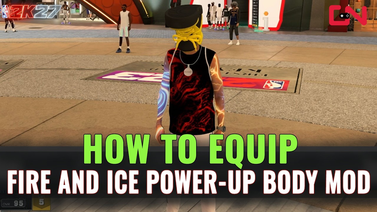 How to Equip FIRE and ICE Power-Up Body Mod in NBA 2K27