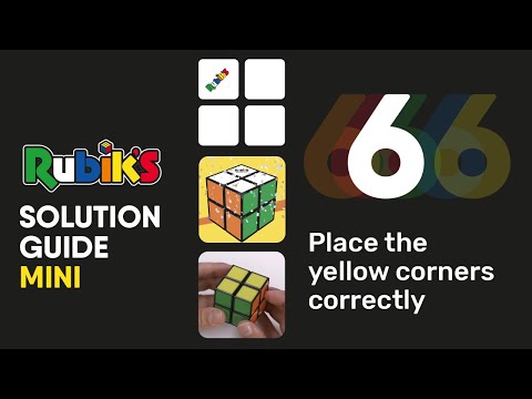 Rubik's Mini: Step 5 - Solve 2nd Layer & Position Yellow Corners