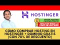 Cómo comprar hosting + dominio con Hostinger