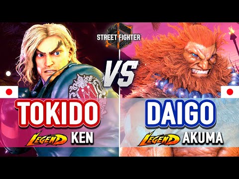 SF6 🔥 Tokido (Ken) vs Daigo (Akuma) 🔥 SF6 High Level Gameplay