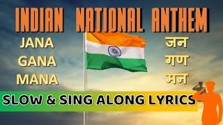 Miniatura de vídeo de "Learn JAN GAN MAN WITH LYRICS - INDIAN NATIONAL ANTHEM - #nationalanthem #india"