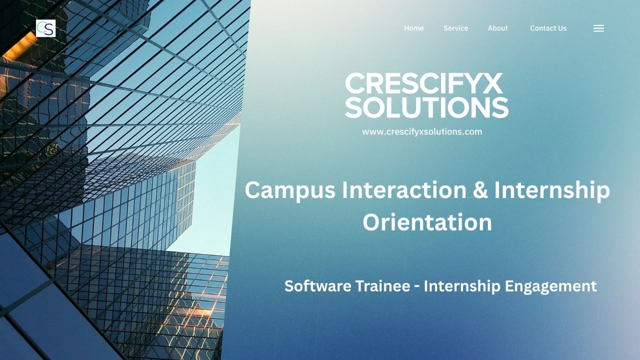 CrescifyX Solutions | Internship Program Orientation & Role Briefing ...