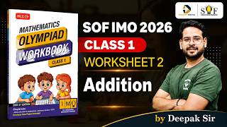 Class 1 Maths Olympiad Workbook | Worksheet 2- Addition | IMO Preparation 2026