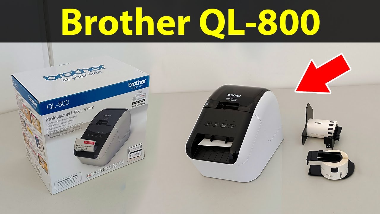 Halvtreds sejr tvivl Brother QL-800 Label Printer – Unboxing a Thermal Paper Printer - YouTube