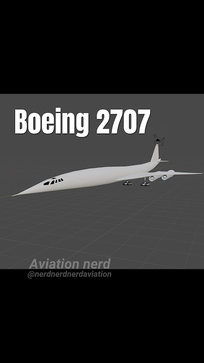 Boeing 2707 in blender Part 1 #blender3d #aviationgeek #aviation