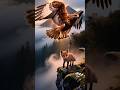 hawk vs fox battle #viral #hawk #fox #animals #battle #wildlife #shorts #fypシ #nature #viralvideo