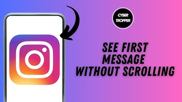 How to See First Instagram Message Without Scrolling