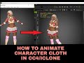 Iclonecc4 to blender tutorial how to animatesimulate character cloth in iclone