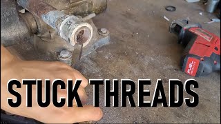 Loosening Seized Pipe Threads with a Cold Chisel by DragonBuilds 48,267 views 1 year ago 3 minutes, 39 seconds