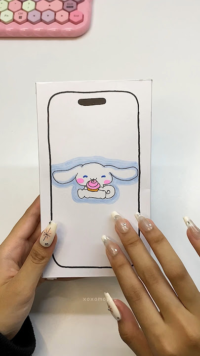 Cinnamoroll iphone 15 🩵 #craft #asmr #diycrafts #papersquishy #satisfying