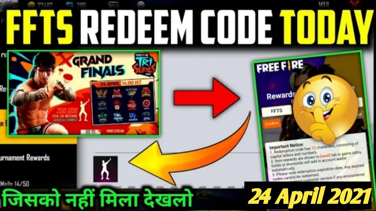 FFTS GRAND FINAL REDEEM CODE 24 APRIL || TRI SERIES 2021