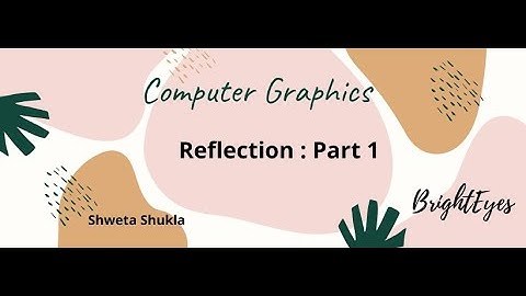 Reflection:Computer Graphics,solved numerical with explanation