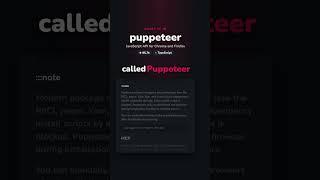 Puppeteer: script Chrome or Firefox instantly with JavaScript