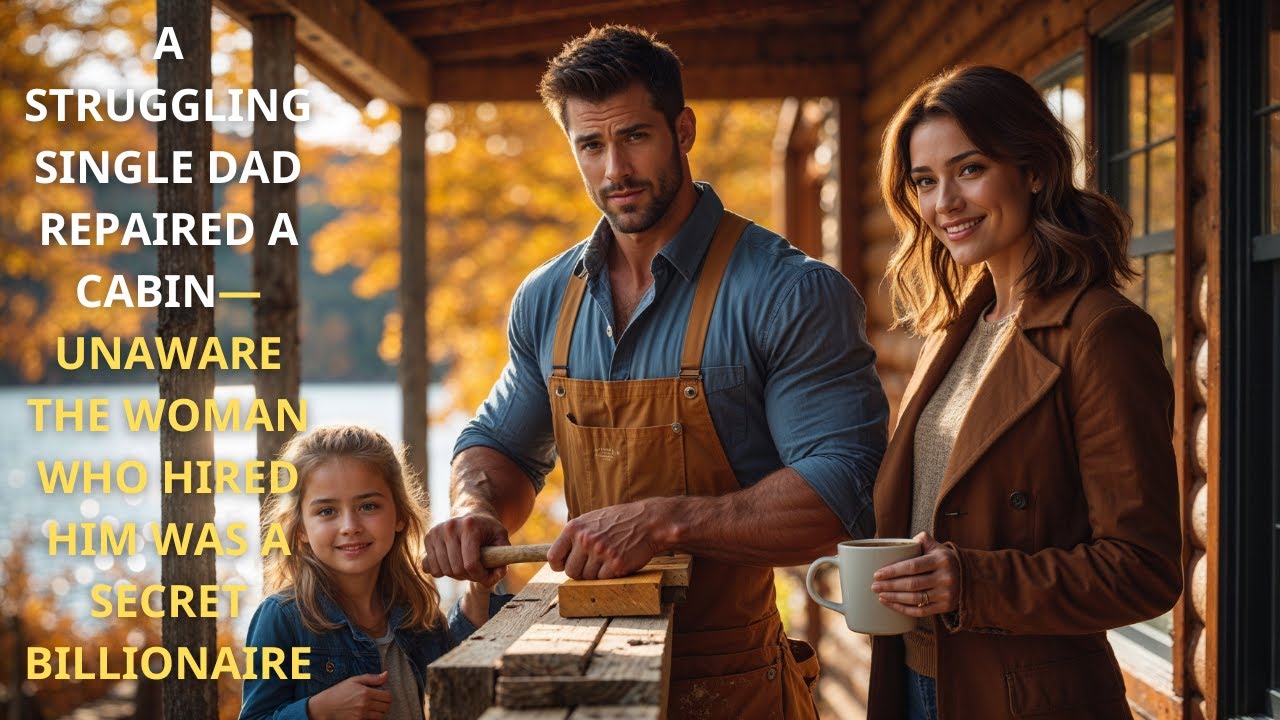 A Struggling Single Dad Repaired a Cabin—Unaware the Woman Who Hired Him Was a Secret Billionaire
