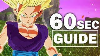 How To Play Teen Gohan In Dragon Ball Sparking Zero 60 Second Guide