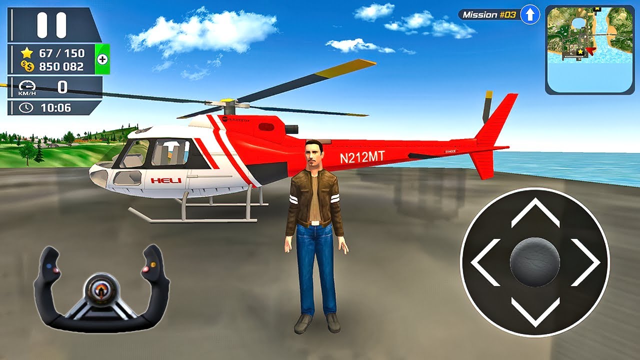 Helicopter Flight Pilot Simulator Heli License Test Game 12