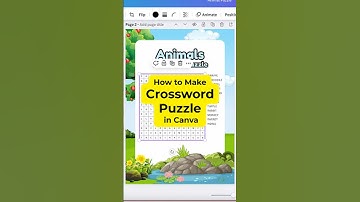 How to Make Crossword Puzzles in Canva #canva #canvatutorial #canvatutorialsforbeginners
