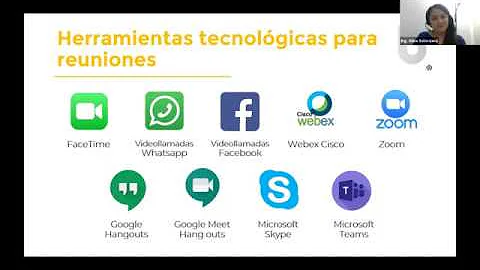 Herramientas para reuniones virtuales  Ing.  Alina...