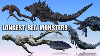 25 LONGEST Sea Monsters + Size Comparison