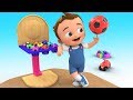 Little Baby Fun Play Learning Colors with Color Balls Wooden Seesaw Toy 3D Kids Learning Educational