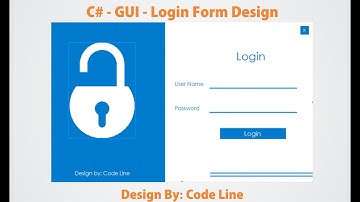 C#  GUI   Login Form Design