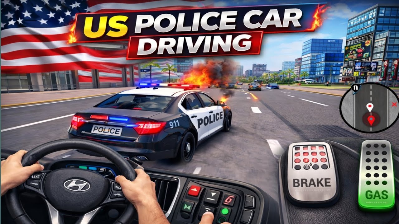US Police Car VS Shooters | US Police Car Driving Game | Android Gameplay 
