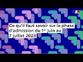 Parcoursup 2023 : ce qu’il faut savoir sur la phase d’admission