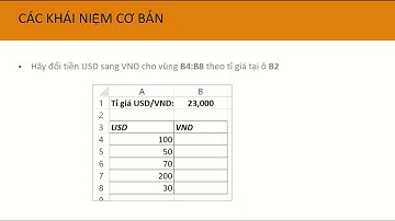 Các khái niệm cơ bản về hàm trong MS Excel