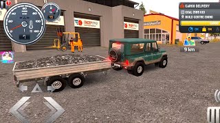 First Coal Transportation Job From Cargo Leader | Russian Car Driver UAZ HUNTER Android Gameplay HD screenshot 4
