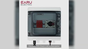 DC 1000V 1 Input 1 Output Solar Photovoltaic PV Combiner Box With Surge Lightning Protection DC Fuse