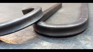 Technique for Bending Square Pipes and Metal Rods Along the Radius // Handmade Pipe Bending