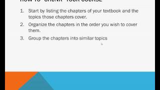 Chunking Course Material