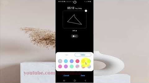 Samsung Galaxy S20 : How to change Always on display clock style colour (Android 10)