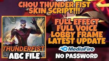 CHOU THUNDERFIST HERO SCRIPT!!![ABC and NON ABC FILE] NO PASS MEDIAFIRE LINK