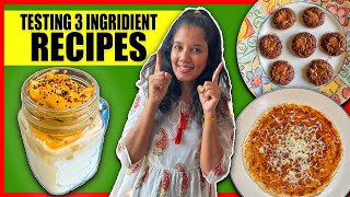 Cooking 3 Ingredients Recipes only | foodchallenge tamilrecipes