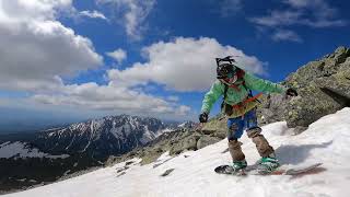 Kończysta zjazd na nartach, freeride, skitour