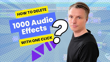 How to Delete all your audio fades in Avid Media Composer 2024