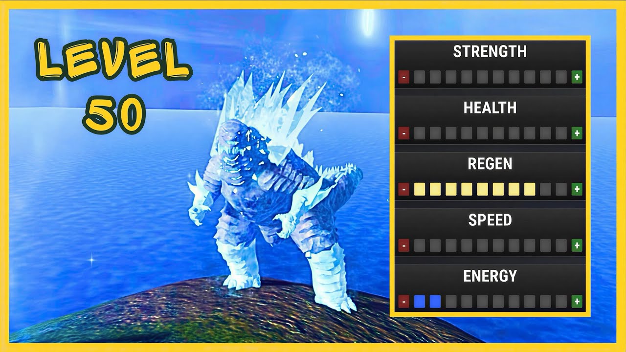 LEVEL 50 FROSTBITE GODZILLA GAMEPLAY! | Roblox Kaiju Alpha - YouTube