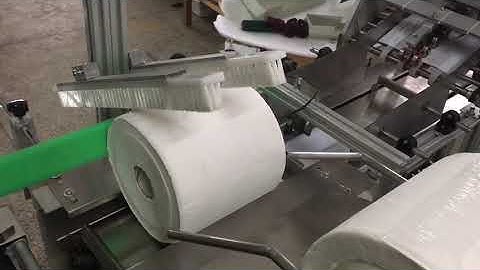 Automatic label application maxi roll paper shrink wrapping machine