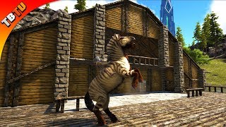 Log Cabin Building and Equus Taming! Ark Ragnarok DLC Gameplay E3