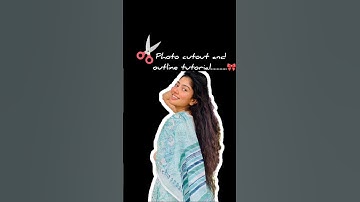 photo cutout and outline tutorial in Inshot 🎀🪄🎬#Inshot #photoediting  #viral #tutorial