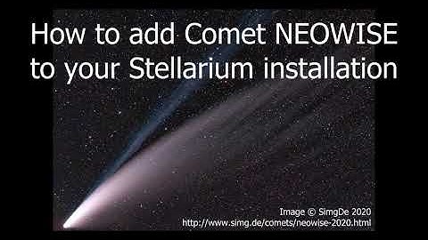 How to view Comet Neowise with Stellarium (2020)